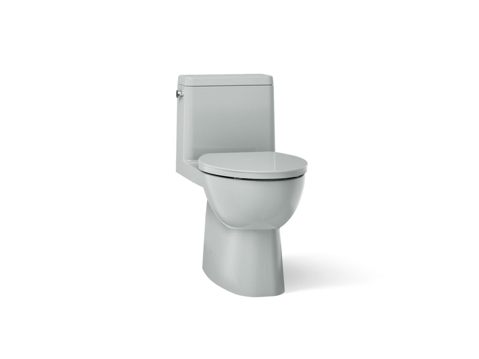 KOHLER K-78080 Reach One-piece compact elongated toilet with skirted trapway, 1.28 gpf