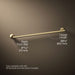 KOHLER K-78374 Components 30" towel bar, vibrant brushed moderne brass - view 5