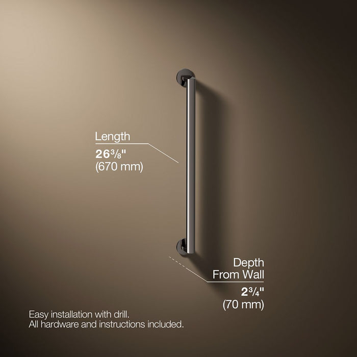 3/4 view of product with dimensions