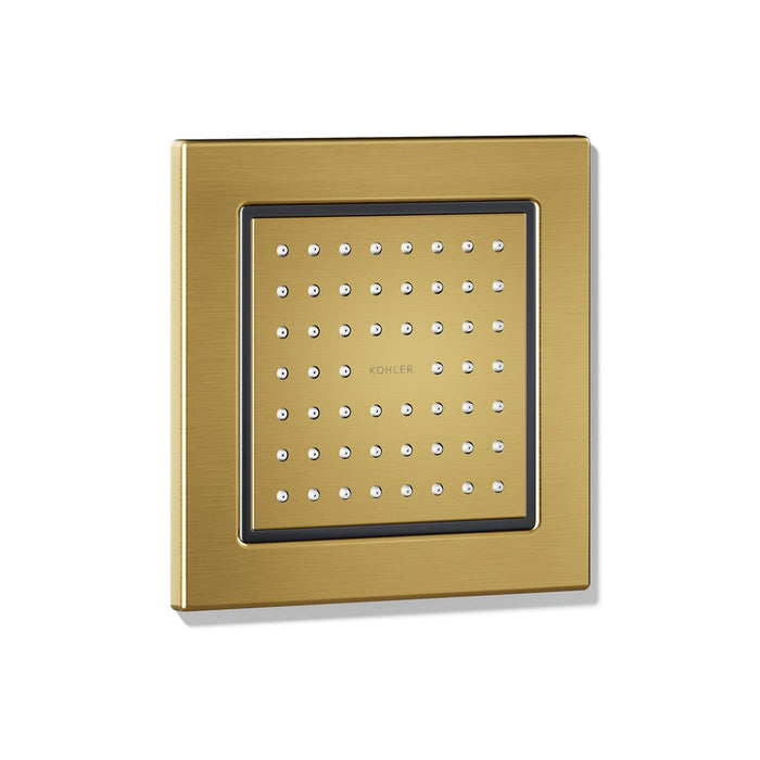 KOHLER K-8002 WaterTile Square 54-nozzle single-function body spray, 2.5 gpm, vibrant brushed moderne brass - view 4