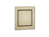 KOHLER K-8002 WaterTile Square 54-nozzle single-function body spray, 2.5 gpm, vibrant french gold