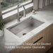KOHLER K-80084-1PC Task 33" top-/undermount single-bowl workstation kitchen sink, stainless steel - view 4