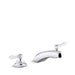 KOHLER K-800T20-4AKA Triton 1.0 gpm widespread bathroom sink faucet with aerated flow and lever handles, drain not...