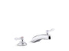 KOHLER K-800T20-4ANL Triton 0.5 gpm widespread bathroom sink faucet with laminar flow and lever handles, drain not...