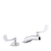 KOHLER K-800T20-5AKL Triton 1.0 gpm widespread bathroom sink faucet with laminar flow and wristblade handles, drain not...