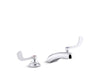 KOHLER K-800T20-5ANL Triton 0.5 gpm widespread bathroom sink faucet with laminar flow and wristblade handles, drain not...