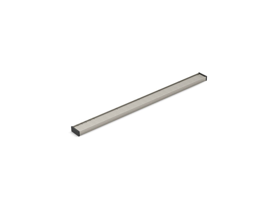 KOHLER K-80647 2-1/2" x 36" linear drain grate with tile-in panel, anodized brushed nickel