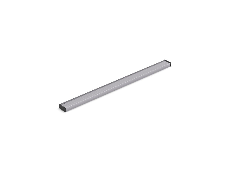 KOHLER K-80647 2-1/2" x 36" linear drain grate with tile-in panel, bright silver