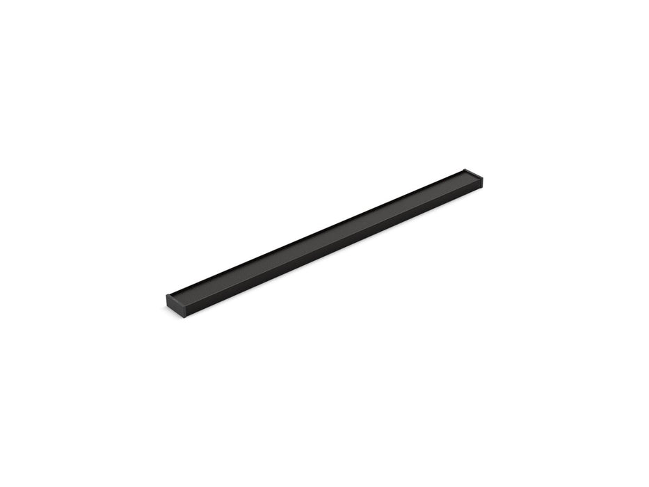 KOHLER K-80647 2-1/2" x 36" linear drain grate with tile-in panel, matte black