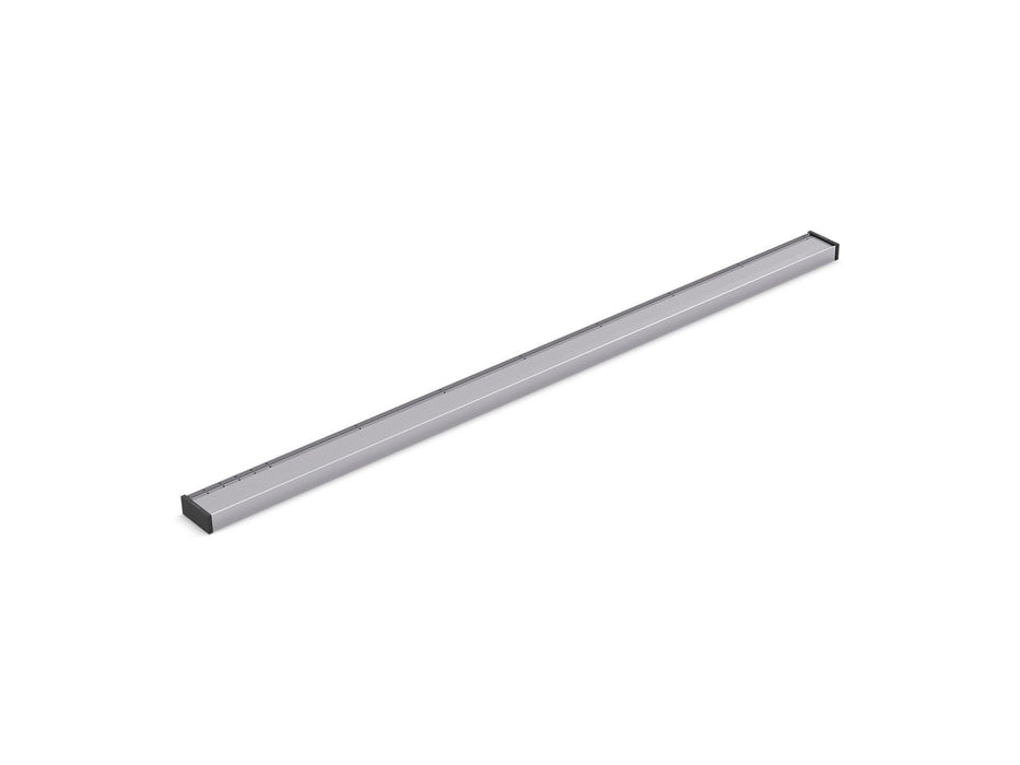 KOHLER K-80648 2-1/2" x 48" linear drain grate with tile-in panel, bright silver