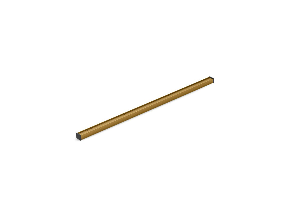KOHLER K-80650 1-1/4" x 36" linear drain grate with tile-in panel, vibrant brushed moderne brass