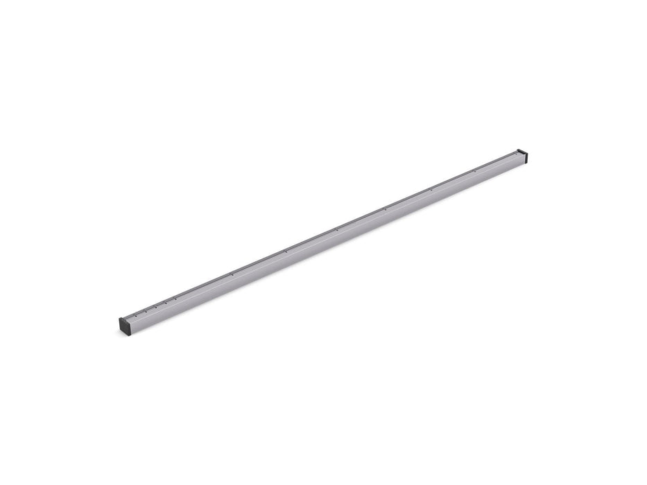 KOHLER K-80651 1-1/4" x 48" linear drain grate with tile-in panel, bright silver