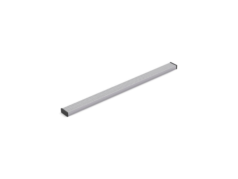 KOHLER K-80659 2-1/2" x 36" linear drain grate with perforated pattern, bright silver