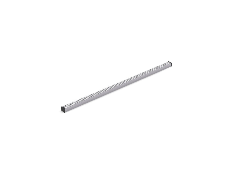 KOHLER K-80662 1-1/4" x 36" linear drain grate with perforated pattern, bright silver