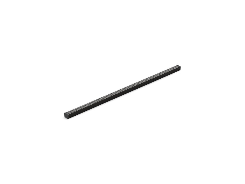 KOHLER K-80662 1-1/4" x 36" linear drain grate with perforated pattern, matte black