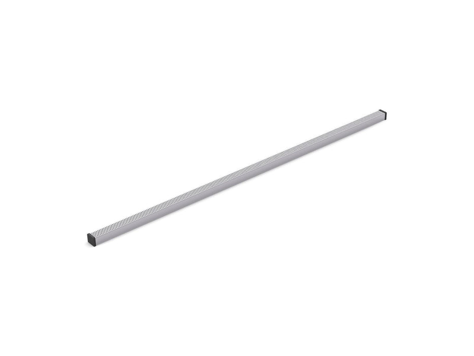 KOHLER K-80663 1-1/4" x 48" linear drain grate with perforated pattern, bright silver
