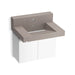 KOHLER K-81024-BPW Constellation 30" wall-mount lavatory system with backsplash, concrete