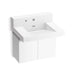 KOHLER K-81024-BPW Constellation 30" wall-mount lavatory system with backsplash, glacier white