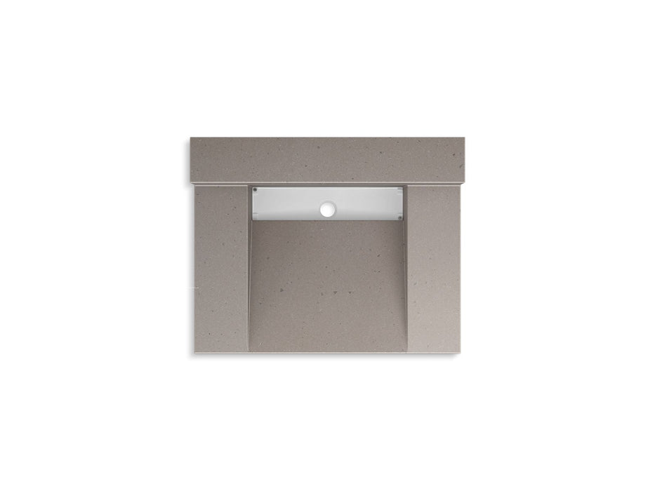 KOHLER K-81024-BSS Constellation 30" wall-mount lavatory system with backsplash, concrete