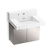 KOHLER K-81024-BSS Constellation 30" wall-mount lavatory system with backsplash, glacier white