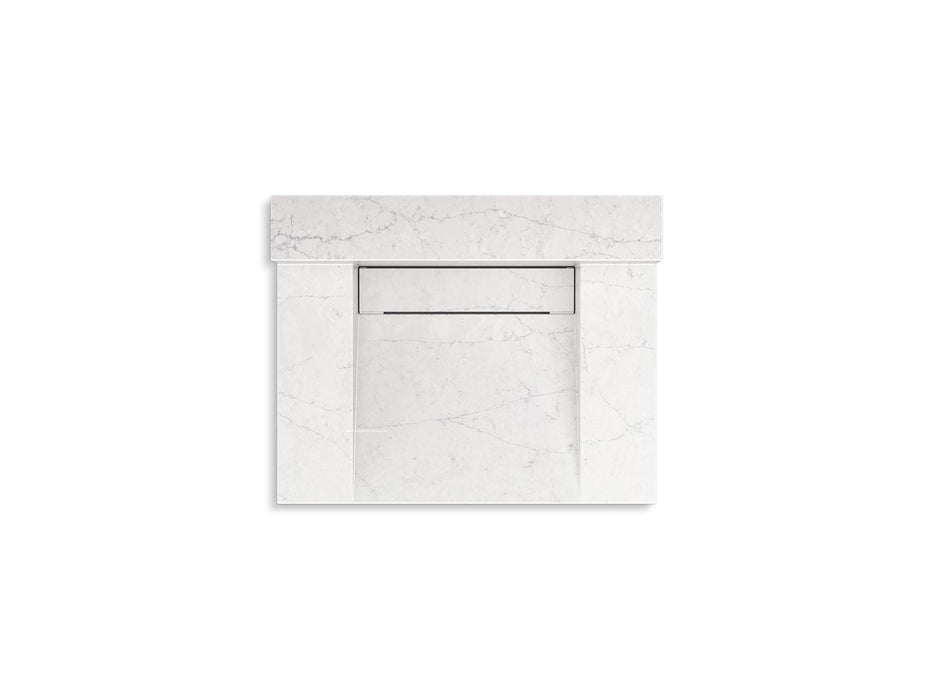 KOHLER K-81024-BSS Constellation 30" wall-mount lavatory system with backsplash, pearl jasmine
