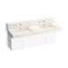 KOHLER K-81025-BPW Constellation 60" wall-mount basin lavatory system with backsplash, arrow root