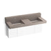 KOHLER K-81025-BPW Constellation 60" wall-mount basin lavatory system with backsplash, concrete