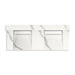 KOHLER K-81025-BSS Constellation 60" wall-mount basin lavatory system with backsplash, et bianco cal
