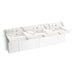 KOHLER K-81026-BPW Constellation 90" wall-mount basin lavatory system with backsplash, et bianco cal