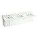 KOHLER K-81026-BPW Constellation 90" wall-mount basin lavatory system with backsplash, miami white