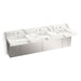 KOHLER K-81026-BSS Constellation 90" wall-mount basin lavatory system with backsplash, et bianco cal