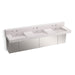 KOHLER K-81026-BSS Constellation 90" wall-mount basin lavatory system with backsplash, et statuario