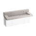 KOHLER K-81027-BPW Constellation 60" wall-mount trough lavatory system with backsplash, desertsilver