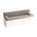 KOHLER K-81027-BPW Constellation 60" wall-mount trough lavatory system with backsplash, neutral concrete
