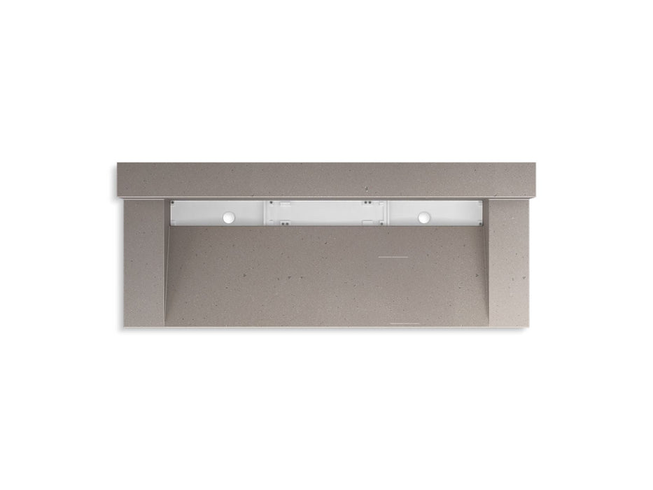 KOHLER K-81027-BSS Constellation 60" wall-mount trough lavatory system with backsplash, concrete