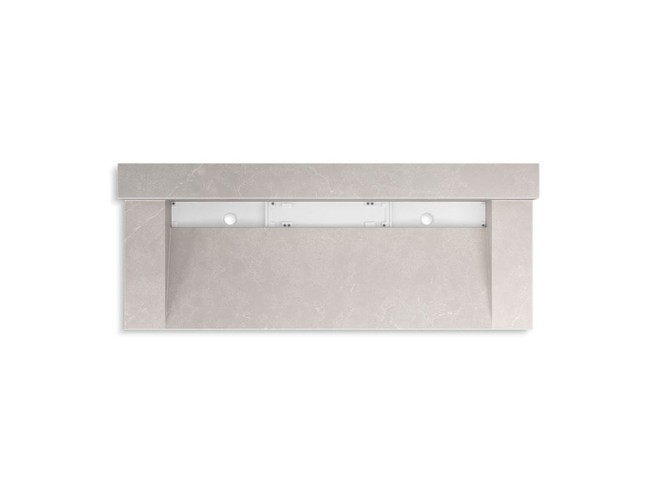 KOHLER K-81027-BSS Constellation 60" wall-mount trough lavatory system with backsplash, desertsilver