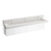 KOHLER K-81028-BPW Constellation 90" wall-mount trough lavatory system with backsplash, pearl jasmine