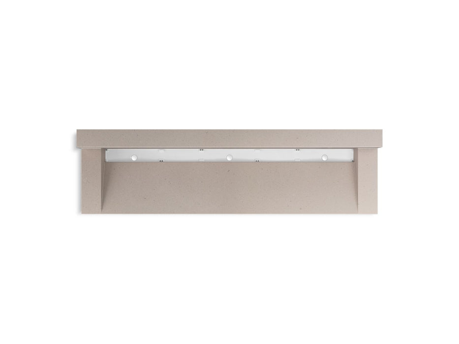 KOHLER K-81028-BSS Constellation 90" wall-mount trough lavatory system with backsplash, canvas