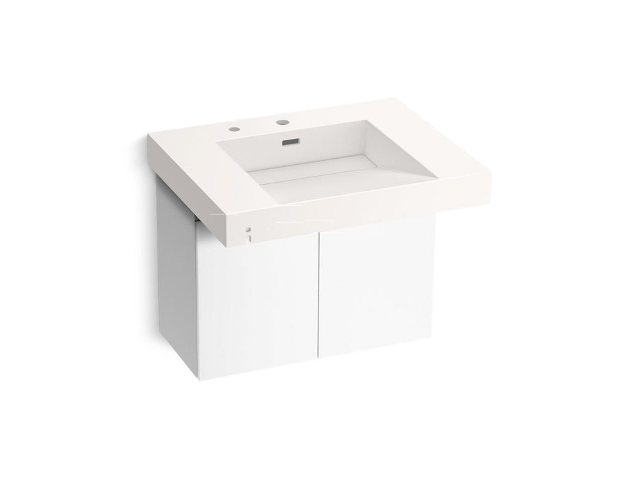 KOHLER K-81029-BPW Constellation 30" wall-mount lavatory system, designer white
