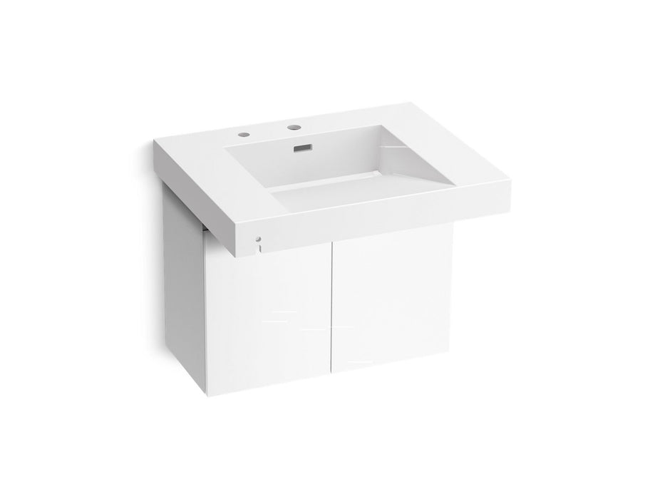 KOHLER K-81029-BPW Constellation 30" wall-mount lavatory system, glacier white
