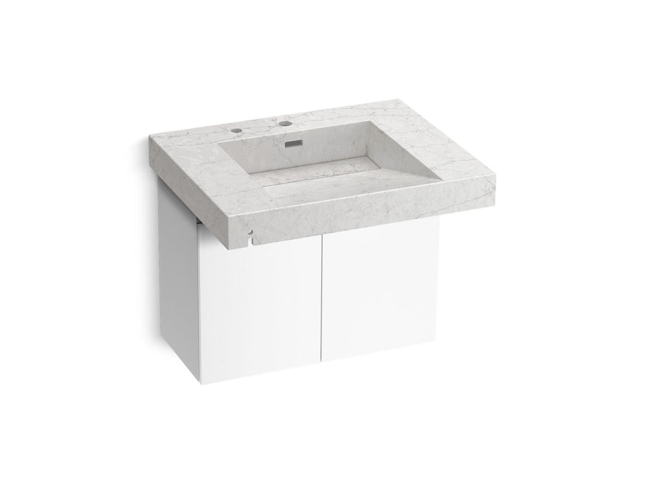 KOHLER K-81029-BPW Constellation 30" wall-mount lavatory system, pearl jasmine