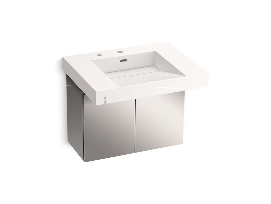 KOHLER K-81029-BSS Constellation 30" wall-mount lavatory system, designer white
