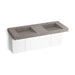 KOHLER K-81030-BPW Constellation 60" wall-mount basin lavatory system, ash concrete