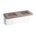 KOHLER K-81030-BPW Constellation 60" wall-mount basin lavatory system, concrete