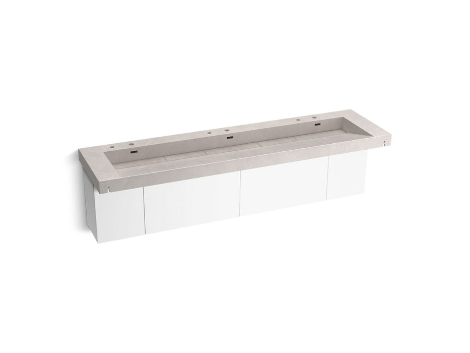 KOHLER K-81030-BPW Constellation 60" wall-mount basin lavatory system, desertsilver
