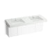 KOHLER K-81030-BPW Constellation 60" wall-mount basin lavatory system, miami white