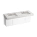 KOHLER K-81030-BPW Constellation 60" wall-mount basin lavatory system, pearl jasmine