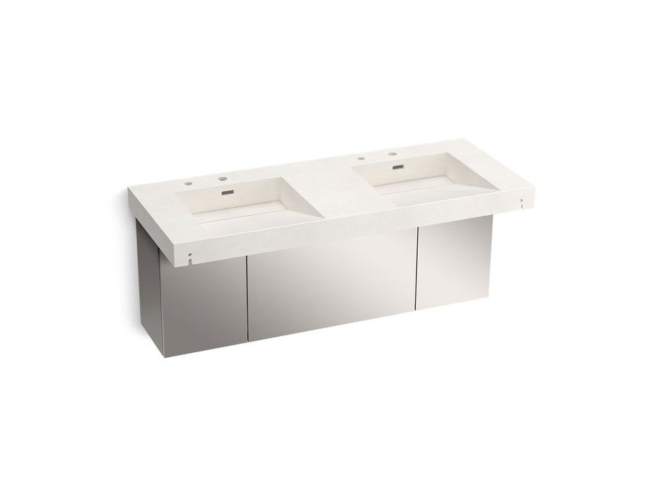KOHLER K-81030-BSS Constellation 60" wall-mount basin lavatory system, arrow root