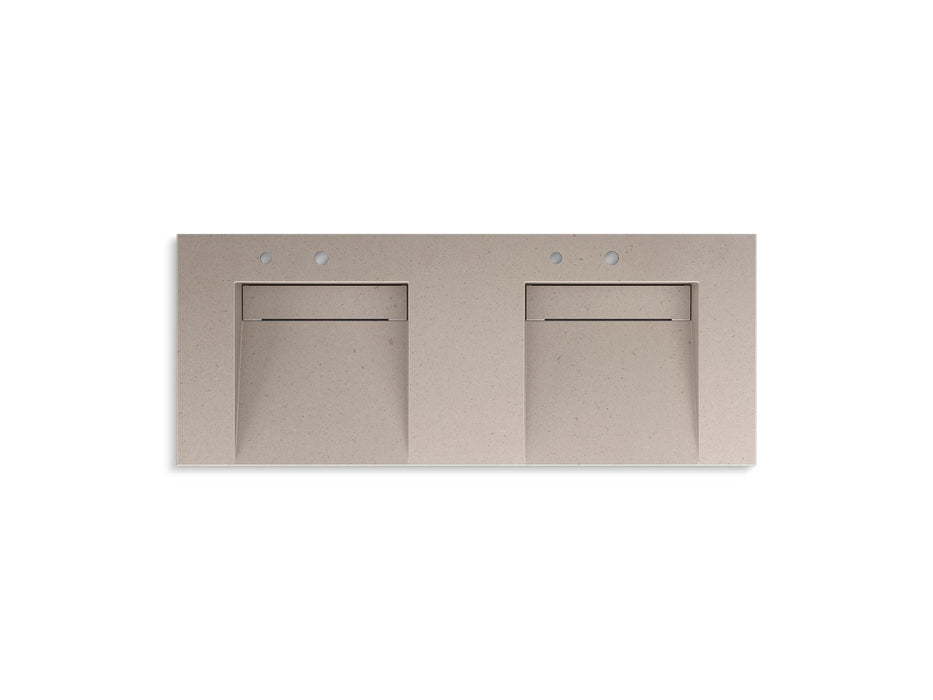 KOHLER K-81030-BSS Constellation 60" wall-mount basin lavatory system, canvas