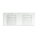 KOHLER K-81030-BSS Constellation 60" wall-mount basin lavatory system, miami white